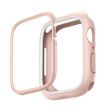 UNIQ etui Moduo Apple Watch Series 4/5/6/7/8/SE 40/41mm różowy-biały/blush-white
