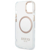 Etui Guess GUHMP14SHTRMD na iPhone 14 - złote Metal Outline Magsafe