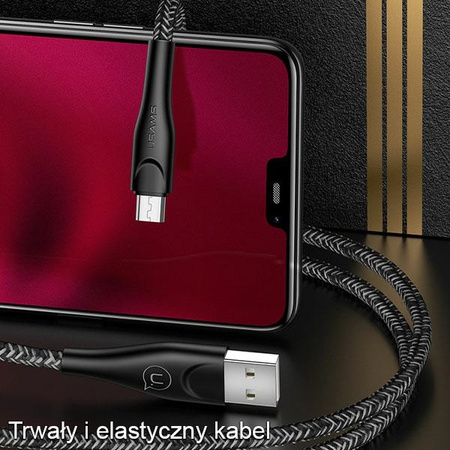 USAMS KABEL MICRO USB 1M DO TELEFONÓW ANDROID Z FUNKCJĄ SZYBKIEGO ŁADOWANIA