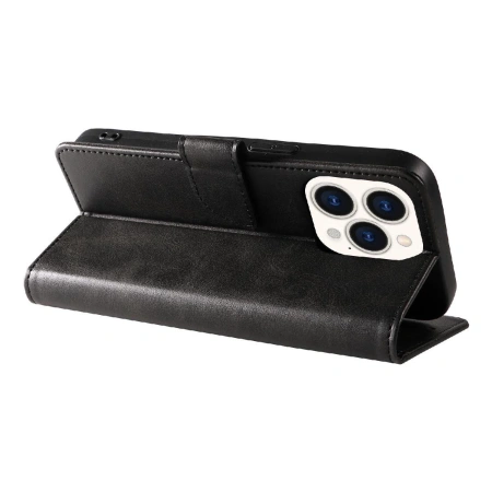 HURTEL ETUI LEATHER BOOK CASE DO IPHONE 16 OCHRONNE ETUI SKÓRZANE Z FUNCJĄ