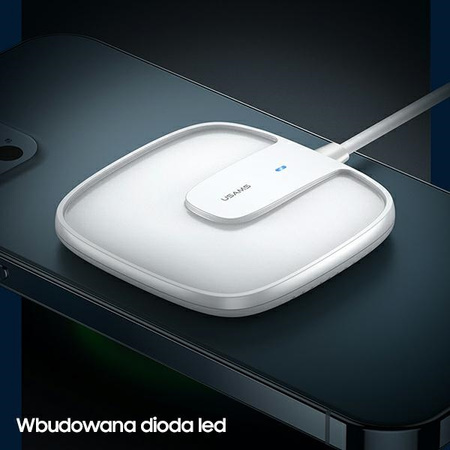 USAMS ŁADOWARKA INDUKCYJNA 15W DO IPHONE 12 SERIES MAGNETICW1 EXTRA-THIN