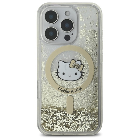 HELLO KITTY POKROWIEC MAGNETYCZNY DO IPHONE 16 PRO HARDCASE LIQUID GLITTER