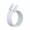 MCDODO KABEL USB-C USB-C SZYBKIE ŁADOWANIE USB TYP C 240W 1M LED BIAŁY