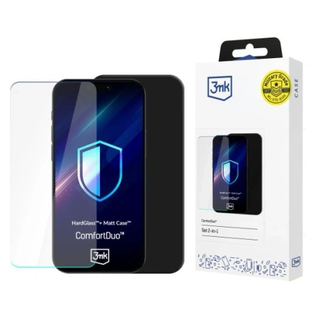 3MK COMFORTDUO MATT BLACK DO XIAOMI REDMI NOTE 14 4G SZKŁO HARTOWANE