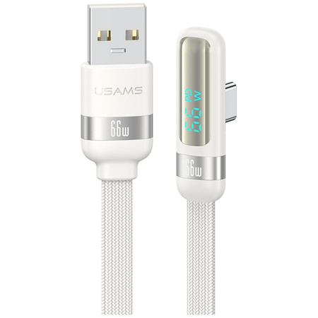 Kabel USAMS US-SJ651 66W USB-A/USB-C 1.2m biały