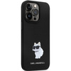 Etui Karl Lagerfeld KLHCP14XSMHCNPK na iPhone 14 Pro Max 6.7" - czarne Silicone C Metal Pin