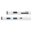 BASEUS LITE SERIES HUB USB C 2X USB 3.0 PD HDMI 1.4 SD TF DO LAPTOP TELEFON