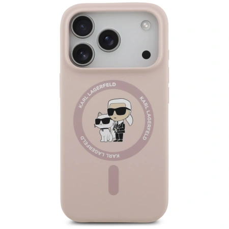 KARL LAGERFELD ETUI SILICONE KARL&CHOUPETTE RING MAGSAFE DO IPHONE 17 PRO