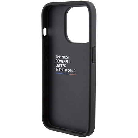 Etui BMW M Grip Stand Bicolor na iPhone 15 Pro - granatowe