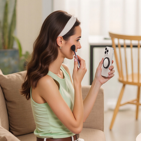 MCDODO STOJAK UCHWYT NA TELEFON MAGNETYCZNY Z LUSTERKIEM SKŁADANY CZARNY