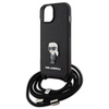 KARL LAGERFELD ETUI CROSSBODY DO IPHONE 15 14 13 HARDCASE SAFFIANO MONOGRAM