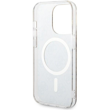 Etui Guess GUHMP14LH4STW na iPhone 14 Pro - brązowe 4G MagSafe