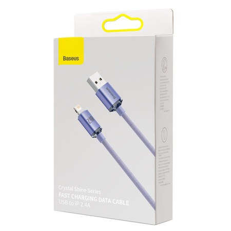BASEUS KABEL USB DO LIGHTNING 2.4A DO TELEFONÓW APPLE 2M SZYBKA ŁADOWARKA