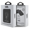 Etui Karl Lagerfeld Powerbank indukcyjny KLPBMKIOTTGK 5W 3000mAh - czarne Ikonik MagSafe