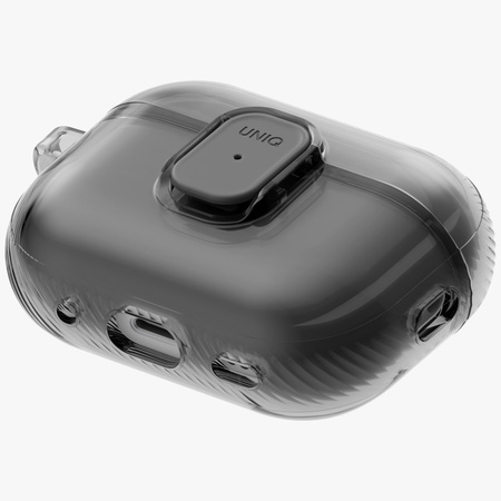 Etui UNIQ Glase Pro do AirPods Pro 3     Lock Case smoke