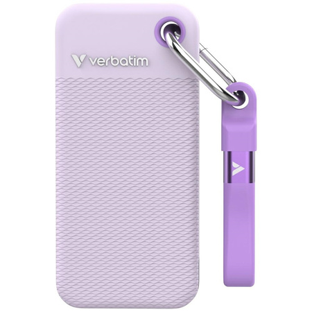 Dysk Zewnętrzny Verbatim Pocket SSD 1TB USB-C 3.2 gen.2 biały-fioletowy 32322
