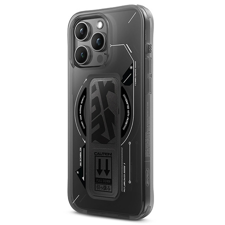 Skinarma etui Helio iPhone 16 Pro 6.3 Magnetic Charging + Grip Stand czarny/black
