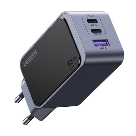 UGREEN ŁADOWARKA SIECIOWA NEXODE AIR 65W DO TELEFONÓW 2x USB-C Z FUNKCJĄ PD