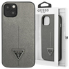 GUESS CASE HARDCASE DO IPHONE 13 14 15 6.1 SAFFIANO Z LOGO TRIANGLE KIESZEŃ