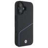 BMW BMHMP16S23RDCLK iPhone 16 6.1       czarny/black hardcase Sign Leather Textured And Line MagSafe
