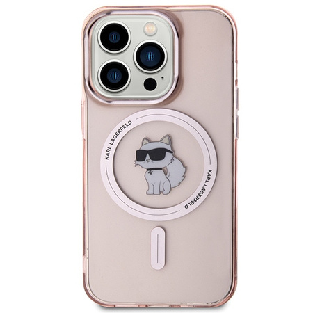 KARL LAGERFELD ETUI TRANSPARENTNE DO IPHONE 15 PRO 6,1 DO MAGSAFE CHOUPETTE