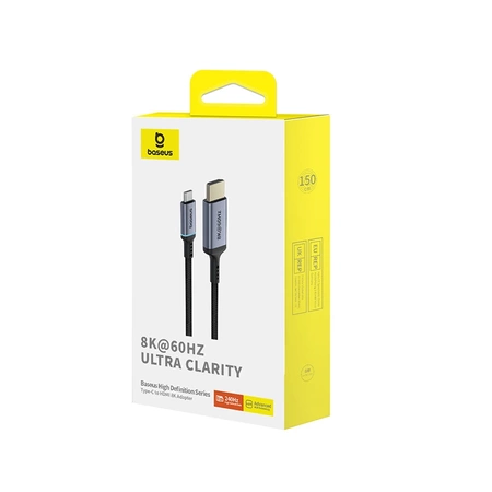 Kabel USB-C - HDMI Baseus BS-OH064 8K 60Hz 1,5m - czarny