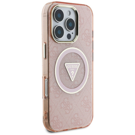 GUESS ETUI POKROWIEC Z DO MAGSAFE DO IPHONE 16 PRO Z METALOWYM WYKOŃCZENIEM