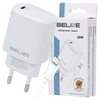 Beline Ład. siec. 1x USB-C 20W + kabellightning biała /white PD3.0  BLNCW20L