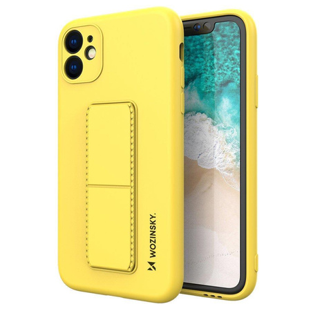 WOZINSKY ETUI KICKSTAND CASE DO IPHONE 12 PRO SILIKONOWE Z PODSTAWKĄ