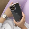 FASHION CASE ETUI DO IPHONE 13 PRO ŻELOWY ZŁOTA RAMKA STYLOWY