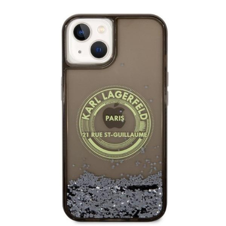 Karl Lagerfeld KLHCP14MLCRSGRK iPhone 14 Plus 6,7" czarny/black hardcase Liquid Glitter RSG