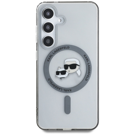 KARL LAGERFELD ETUI BUTTON KARL & CHOUPETTE HEADS PRINTED LOGO DO SAMSUNG