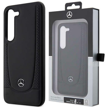 Etui Mercedes MEHCS23SARMBK S23 S911 - czarne Leather Urban