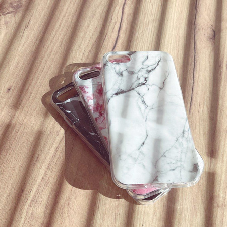 Wozinsky Marble żelowe etui pokrowiec marmur Samsung Galaxy A73 czarny