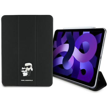 Karl Lagerfeld KLFC11RM24SAKCK iPad Air  11 2024/2025 Book Cover czarny/black Saffiano Magnetic Karl &Choupette