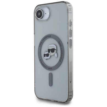 KARL LAGERFELD ETUI IML METAL KARL & CHOUPETTE HEADS DO MAGSAFE DO IPHONE