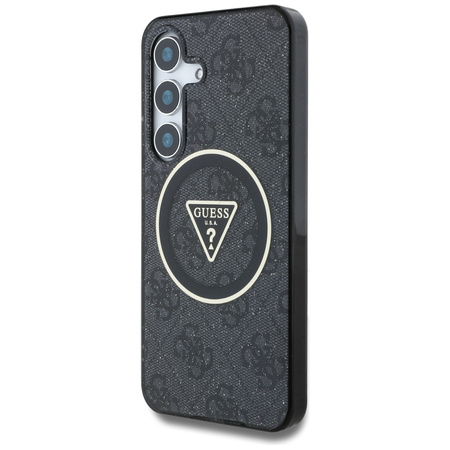GUESS ETUI 4G GLITTER TRIANGLE BUTTONS DO SAMSUNG GALAXY S25+ DO MAGSAFE