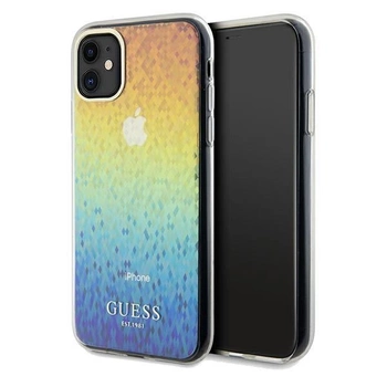 Etui Guess IML Faceted Mirror Disco Iridescent na iPhone 11 / Xr - wielokolorowe