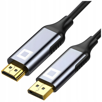 CO2 KABEL HDMI DO DISPLAYPORT 1.4 ADAPTER HDMI DP FHD 240HZ 4K 60HZ HDR 1M