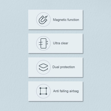 Nillkin Nature Pro Magnetic Case etui iPhone 14 magnetyczny pokrowiec MagSafe przezroczysty