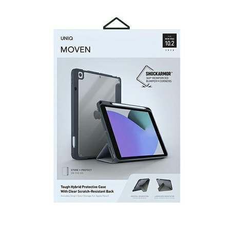 Etui Uniq Moven na iPad 10.2" (2021/2020/2019) - szare