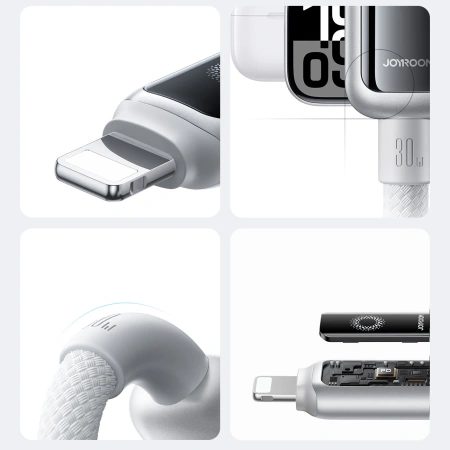 Kabel Joyroom S-A55 StarFlight 30W USB-C - Lightning 1,2m - biały