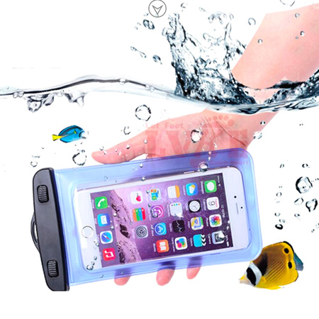 Wodoodporne etui z opaską do telefonu armband PVC - przezroczyste