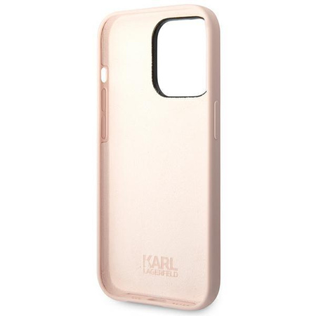 Karl Lagerfeld KLHCP14XSLKHLP iPhone 14 Pro Max 6,7" hardcase różowy/pink Silicone Karl`s Head
