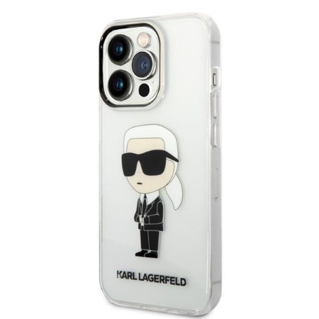 Karl Lagerfeld KLHCP14LHNIKTCT iPhone 14 Pro 6,1" transparent hardcase Ikonik Karl Lagerfeld