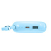 Joyroom powerbank 10000mAh Jelly Series 22.5W z wbudowanym kablem Lightning niebieski (JR-L003)