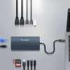 WOZINSKY HUB USB-C 14 W 1 DO KOMPUTERA 3 MONITORY ALUMINIOWY Z KABLEM 15