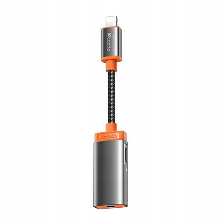 MCDODO PRZEJŚCIÓWKA ADAPTER LIGHTNING MINI JACK 3,5MM KABEL DO IPHONE 13 14