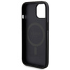 Zestaw Guess GUBPM5P15S4GEMGK iPhone15 6.1 hardcase + Powerbank 5000mAh MagSafe czarny/black 4G Metal Logo