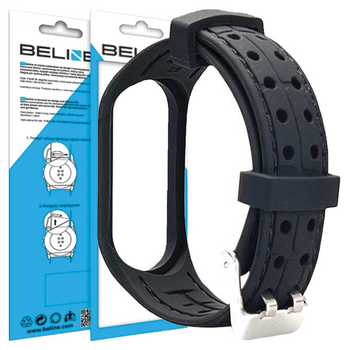 BELINE PASEK DO MI BAND 3 4 SMARTBAND CZARNY ELASTYCZNY WYSOKA KOMFORTOWOŚĆ